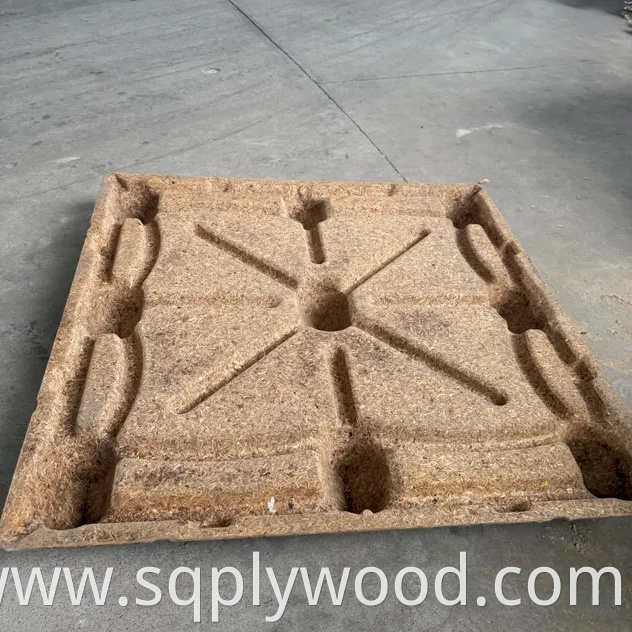 Versatile Compressed Wood Pallet Ideal for Forklift Use and Storage